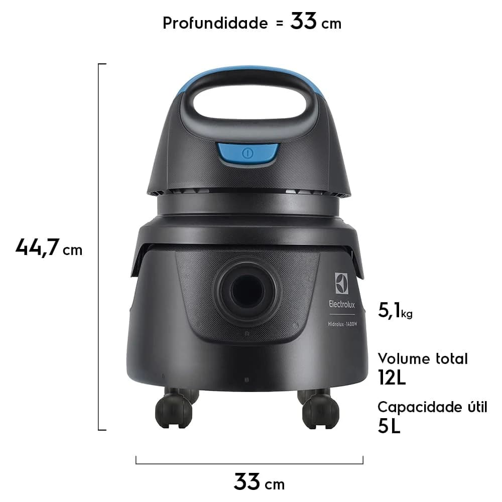 Aspirador de Pó e Água Electrolux AWD02 1400W 220V
