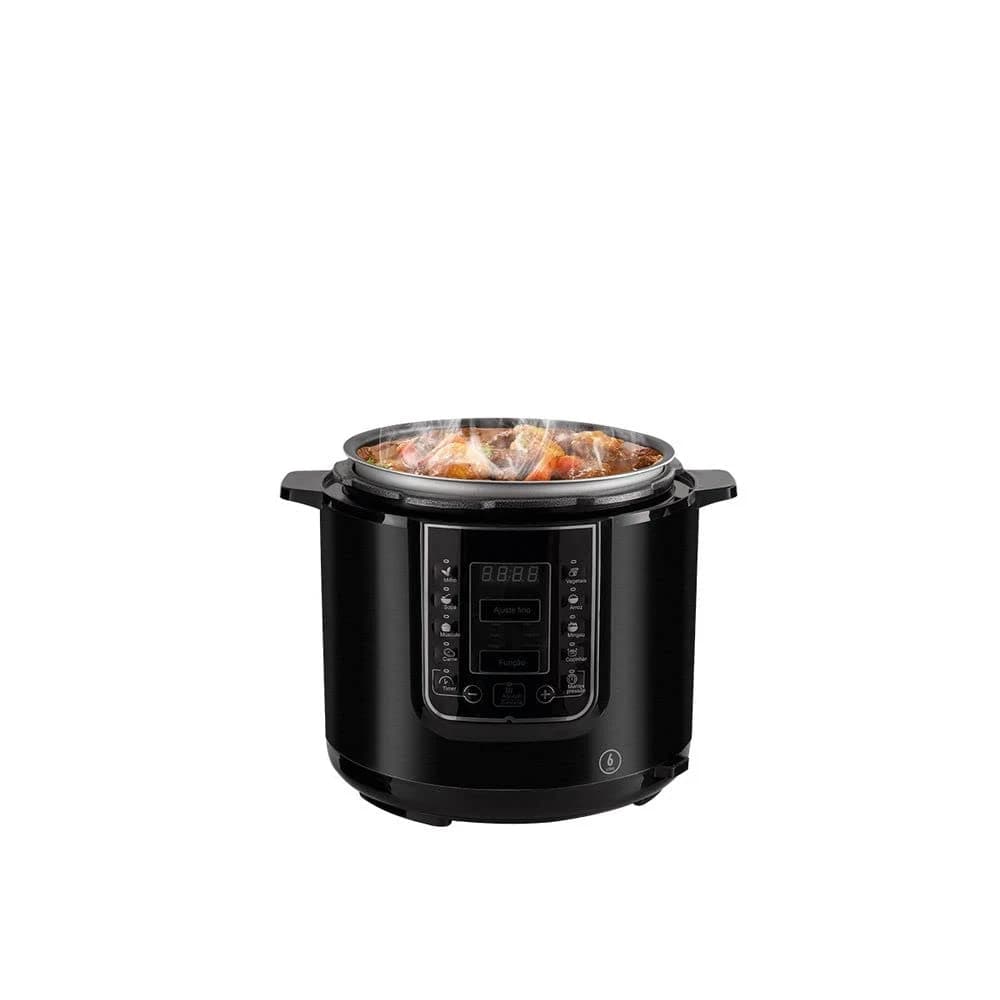 Panela de Pressão Digital Philco 6L Preto/Inox 110V