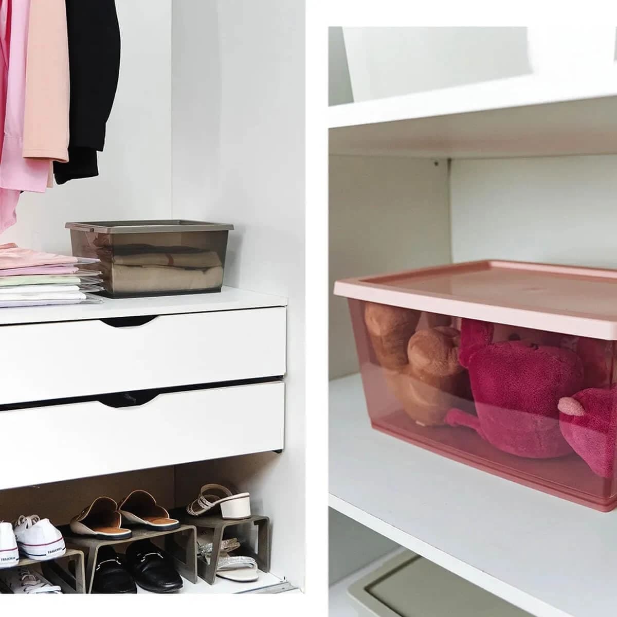 Caixa Organizadora Ordene My Closet 7,5L Cristal