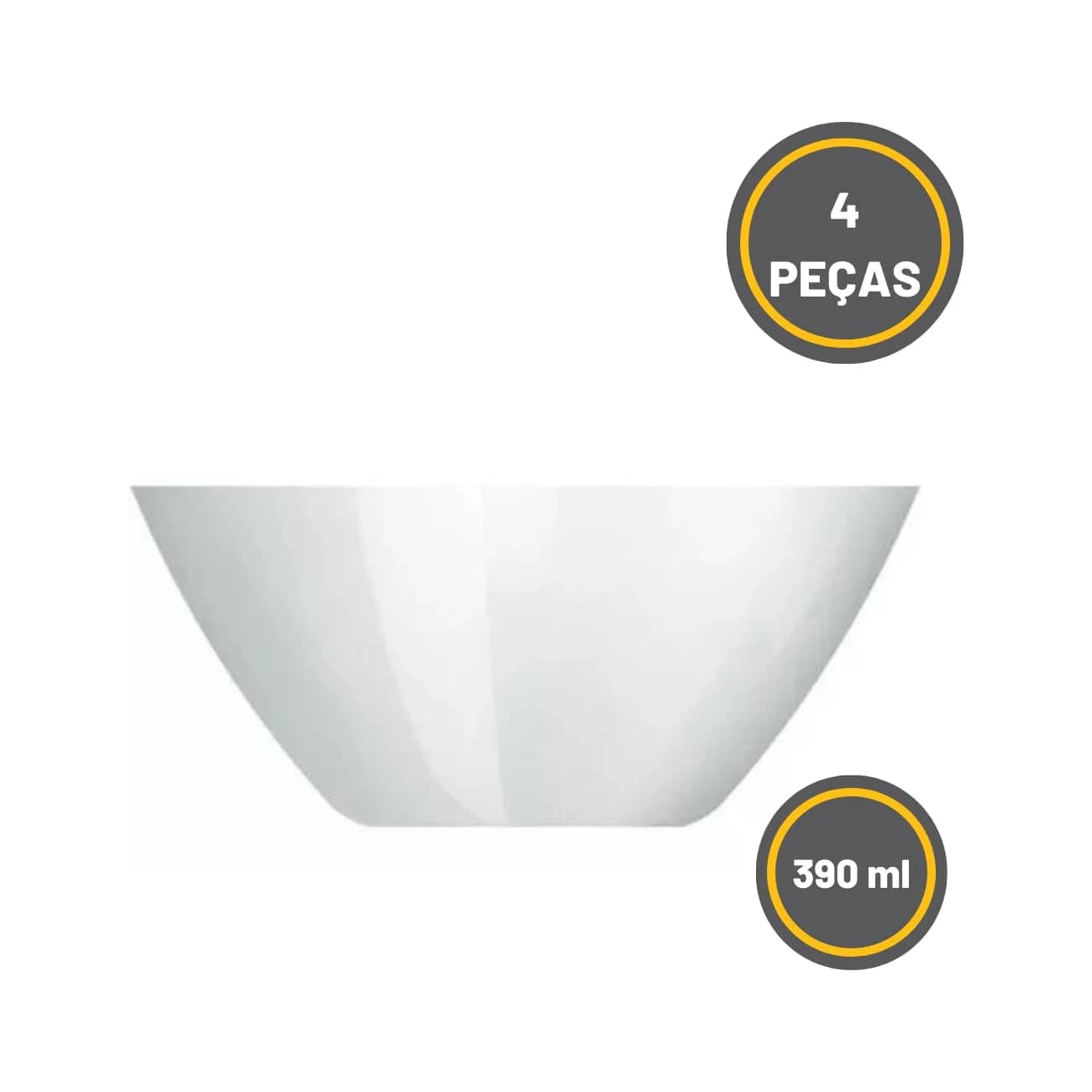 Aparelho de Jantar Duralex Menu 16 Peças Branco