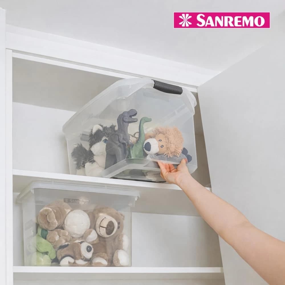 Sanremo - Caixa Organizadora Plástica de 29 Litros, Linha Flex