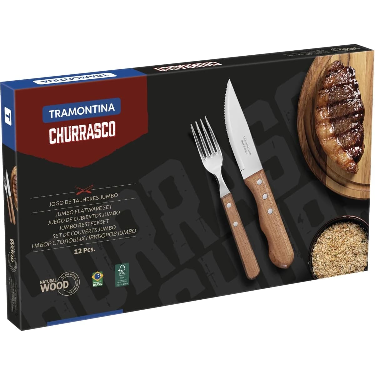 Jogo Churrasco Inox 12PC Dynamic