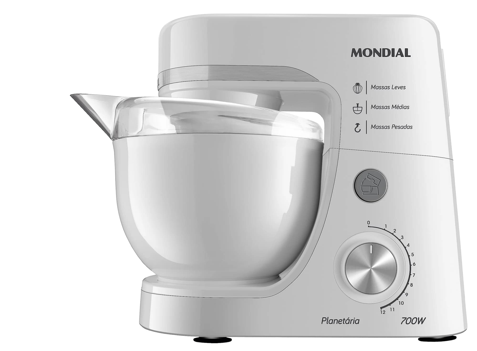 Batedeira Planetária, Mondial, Branco, 700W, 110V - BP-03-W