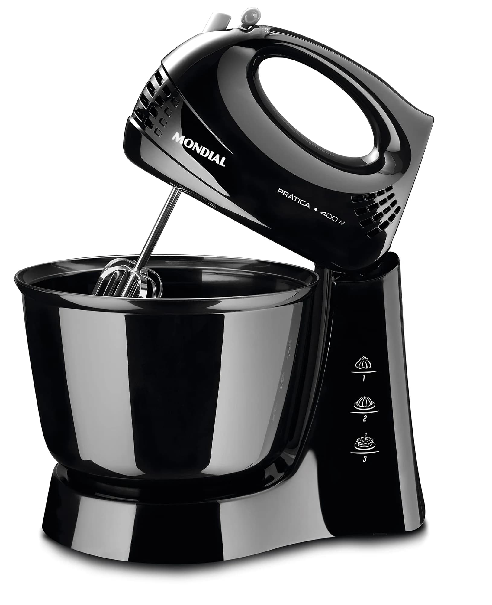 MONDIAL Batedeira Prática, Preto, 400W, 110V - B-44-B