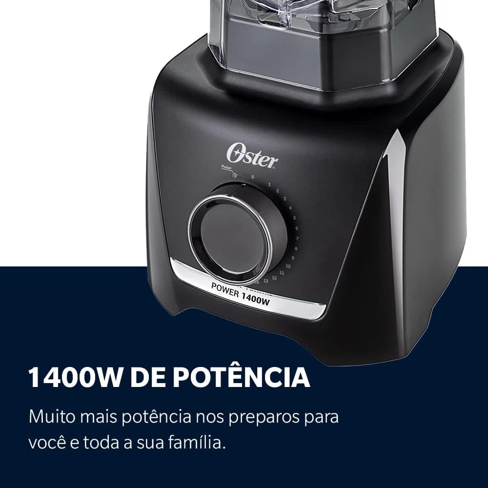 Liquidificador 1400 Full Oster Preto 3,2L - 220V