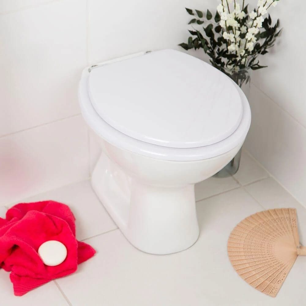 Assento Sanitário Convencional Oval Universal Branco para vasos Deca