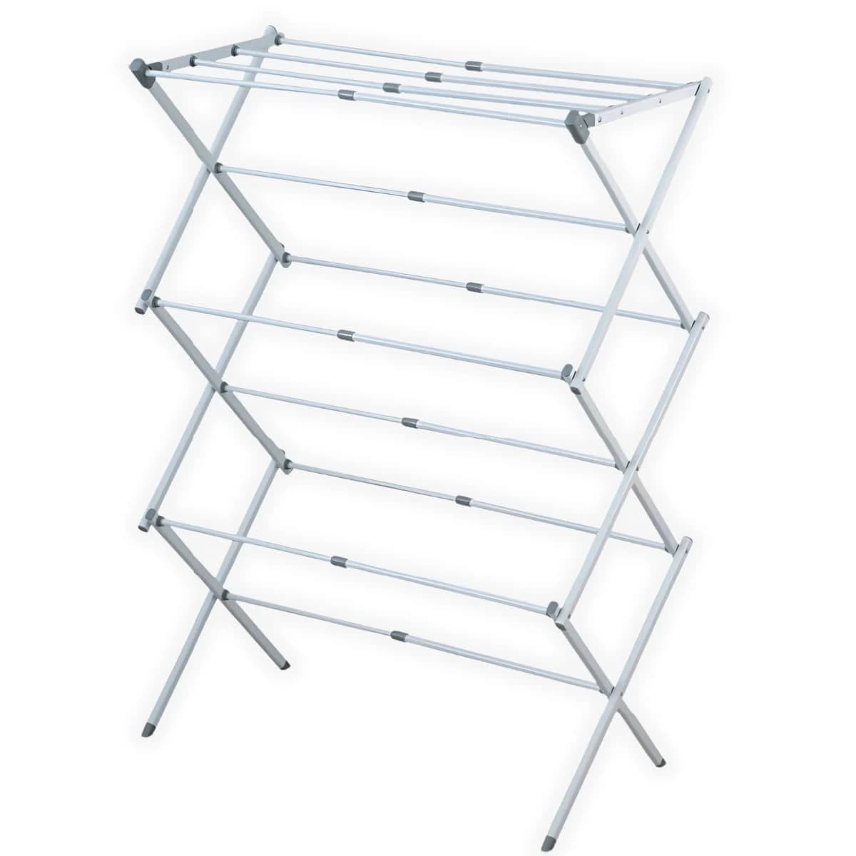 Varal Vertical De Chão Retrátil Dobrável 3 Andares Reforçado Base