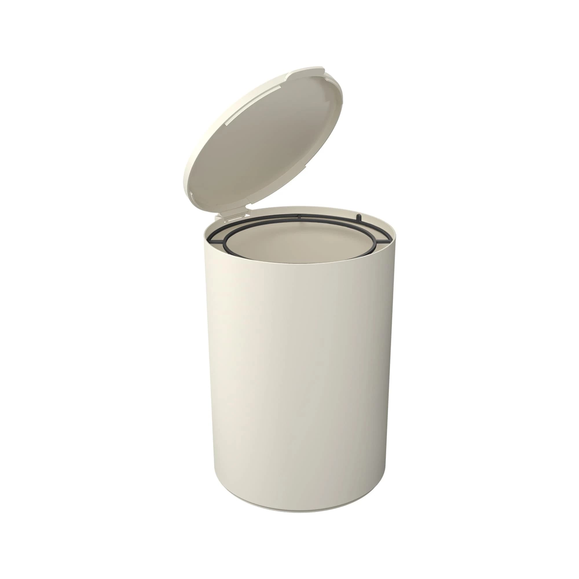 Coza - Lixeira com Tampa Serene 5L - Cinza Claro