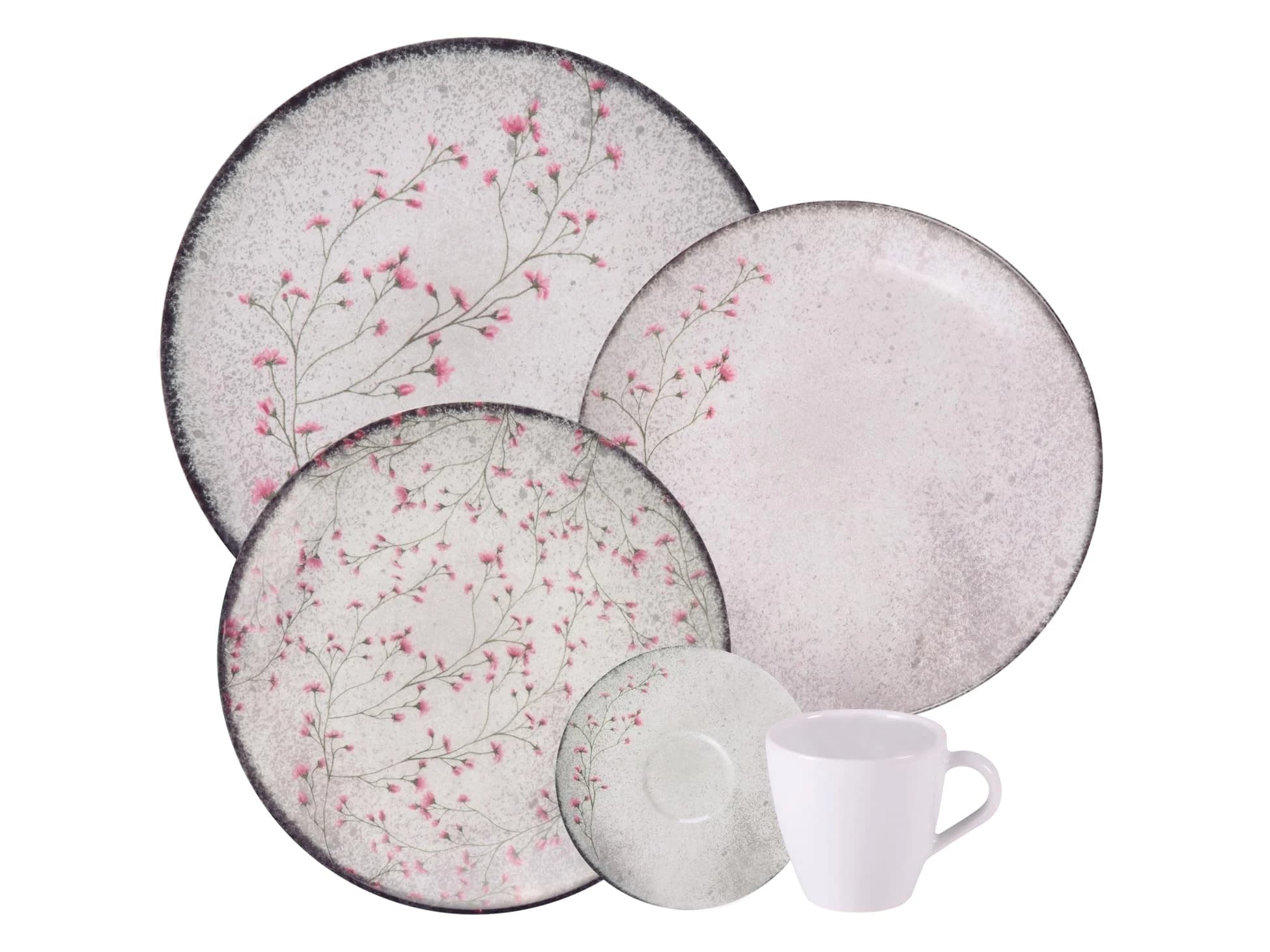 Tramontina Aparelho de Jantar Floralis em Porcelana Decorada 20 Peças