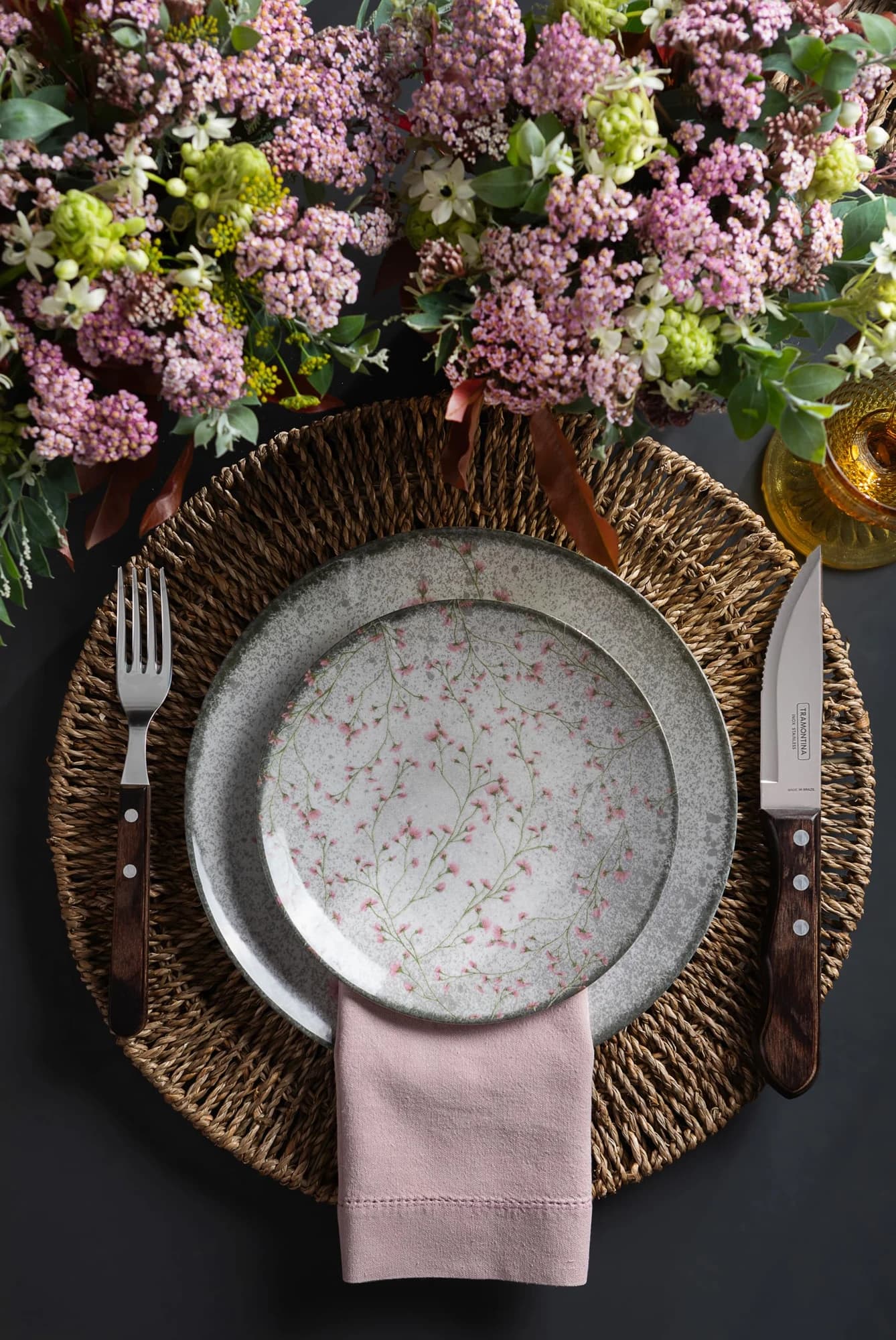Tramontina Aparelho de Jantar Floralis em Porcelana Decorada 20 Peças