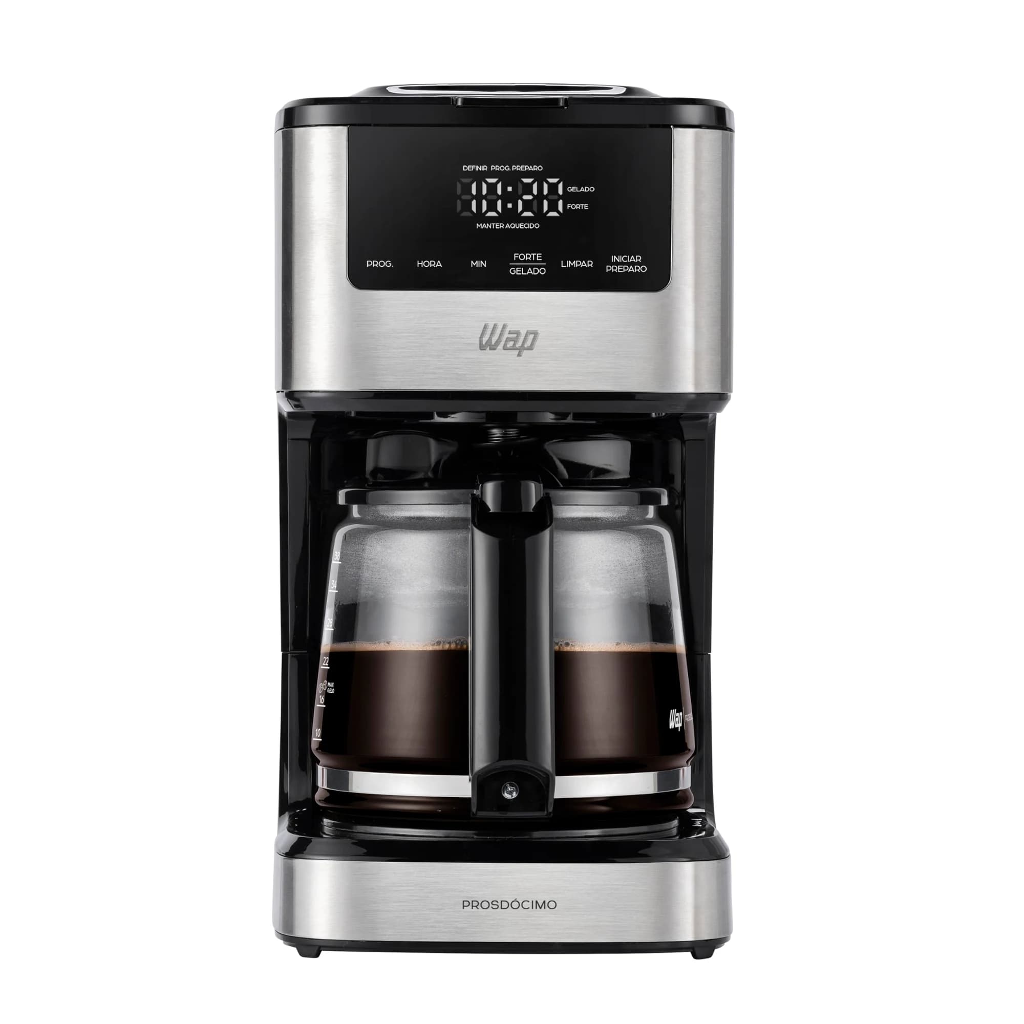 WAP Cafeteira Elétrica Digital AROMA WCD1500, 1,5 Litros com Timer