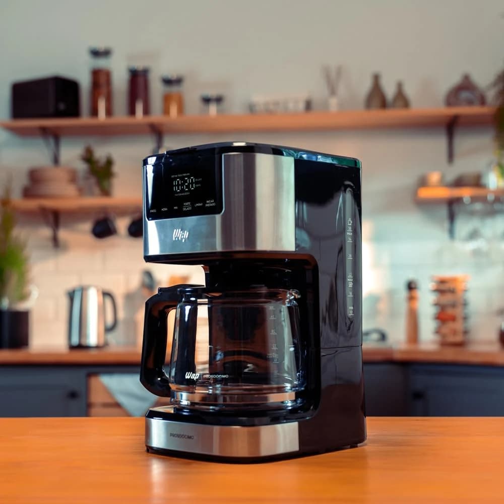 WAP Cafeteira Elétrica Digital AROMA WCD1500, 1,5 Litros com Timer