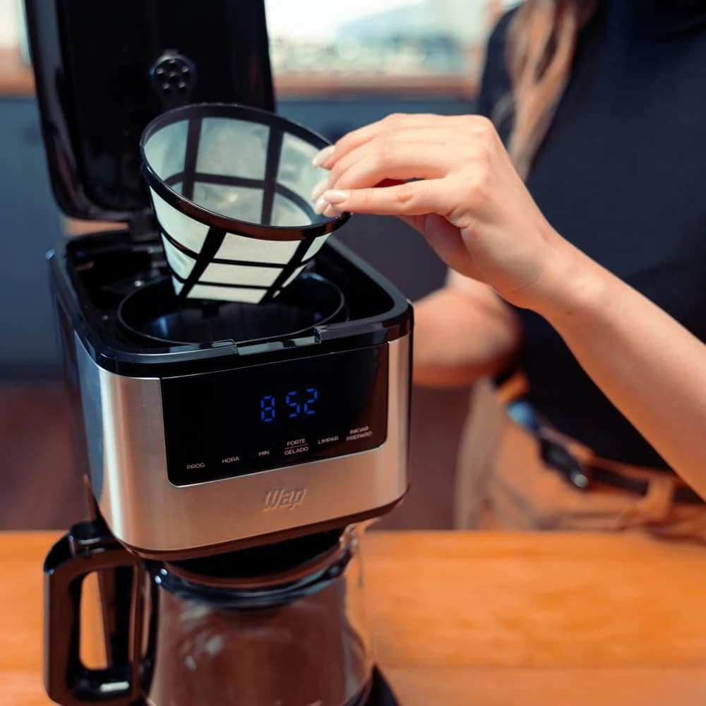 WAP Cafeteira Elétrica Digital AROMA WCD1500, 1,5 Litros com Timer