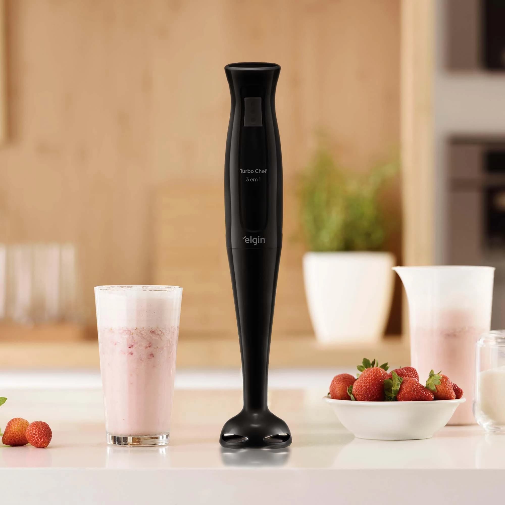 Mixer Vertical Turbo Chef Elgin 3 em 1 200W Preto 110v