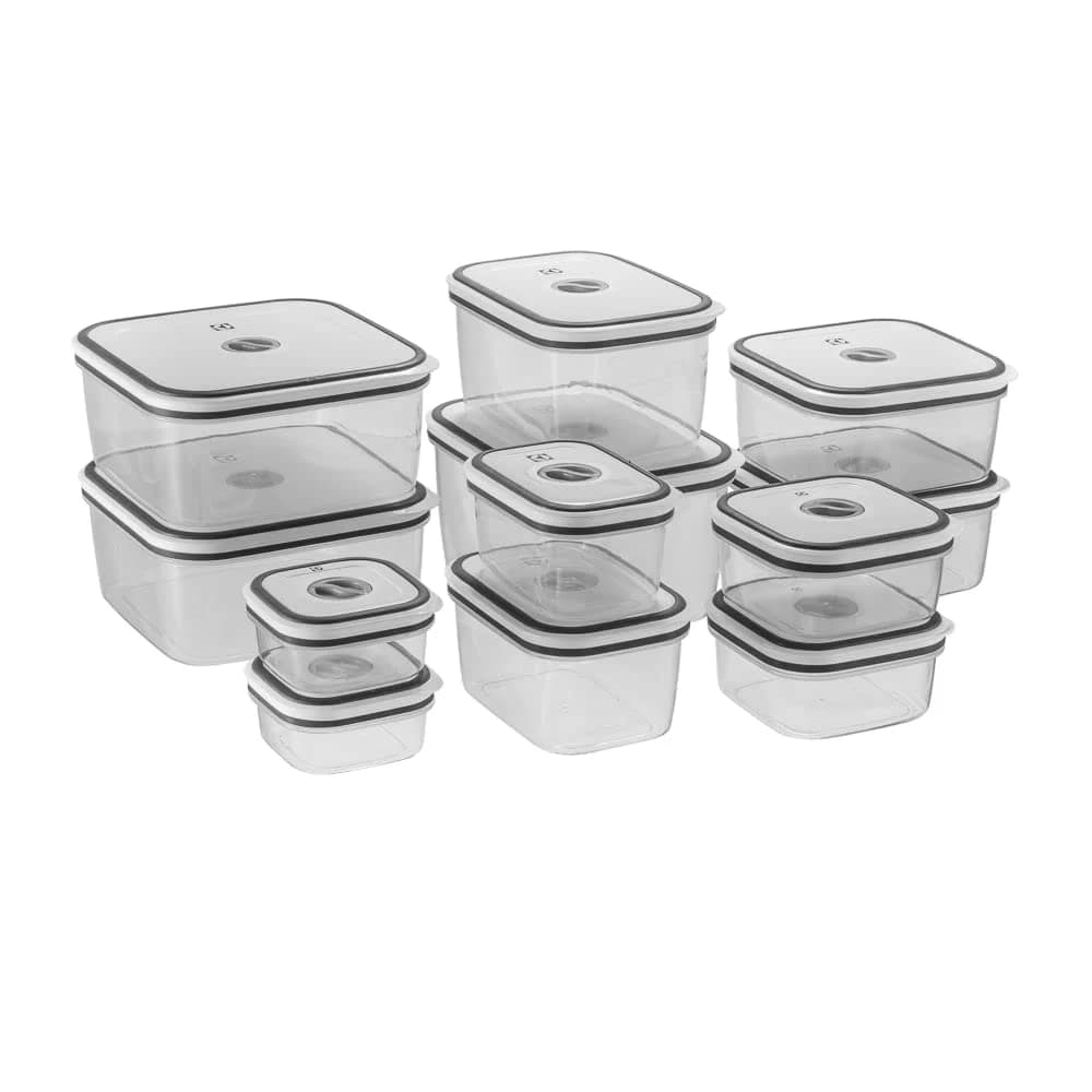 Electrolux Kit 12 Potes Herméticos de Plástico Retangulares, Multiuso