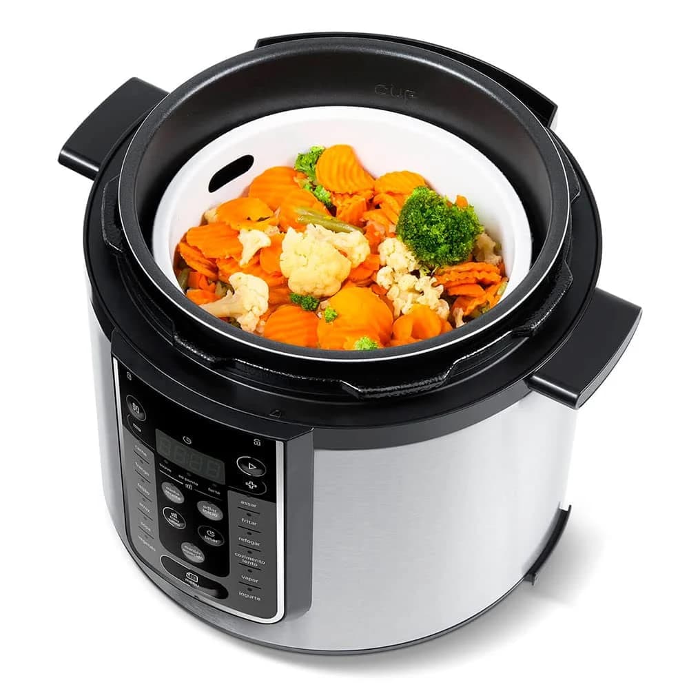 Midea Panela de Pressão Elétrica 6L com 12 receitas pré-programadas, 3