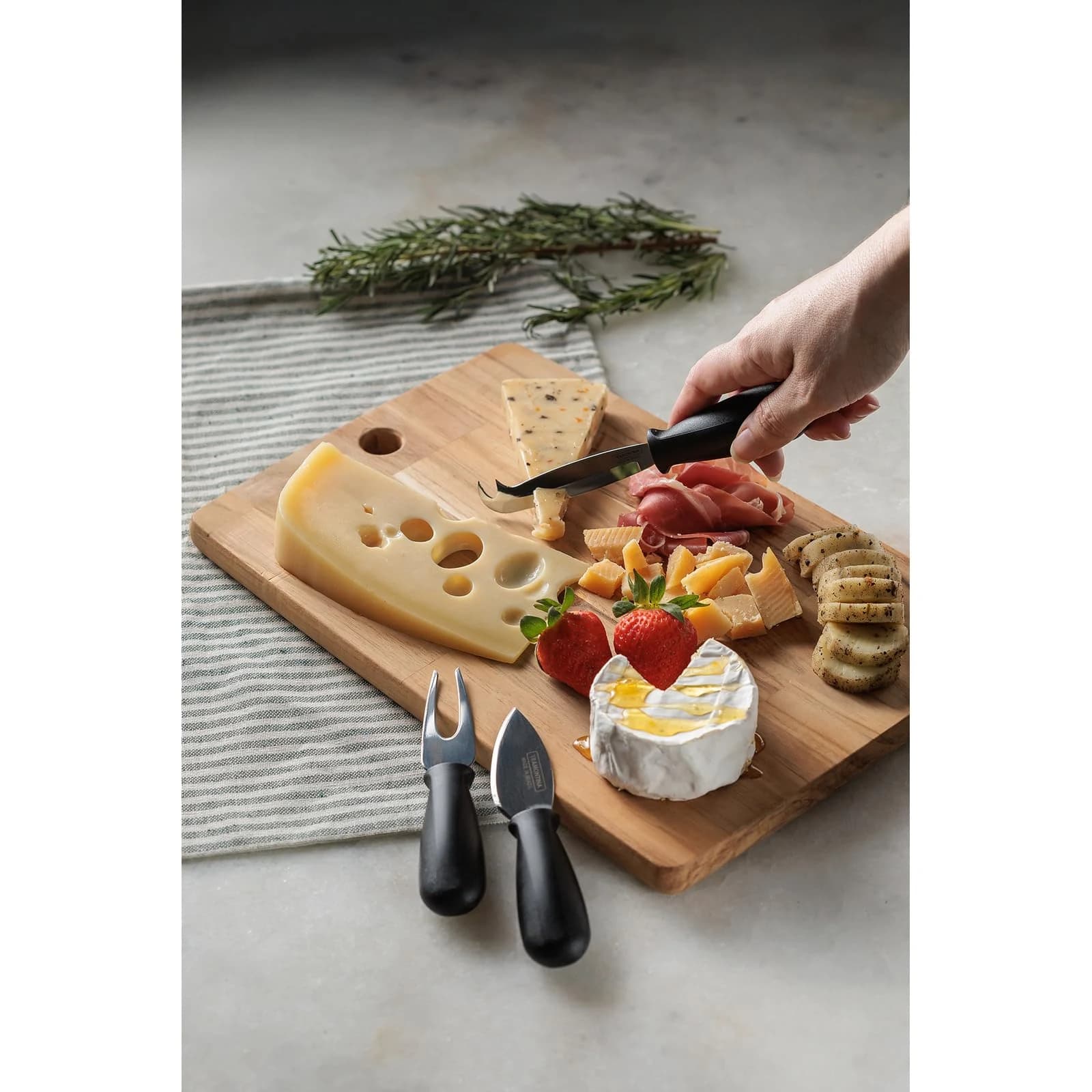 FSC Tábua Retangular Tramontina Kitchen em Madeira Teca 34x23,3 cm