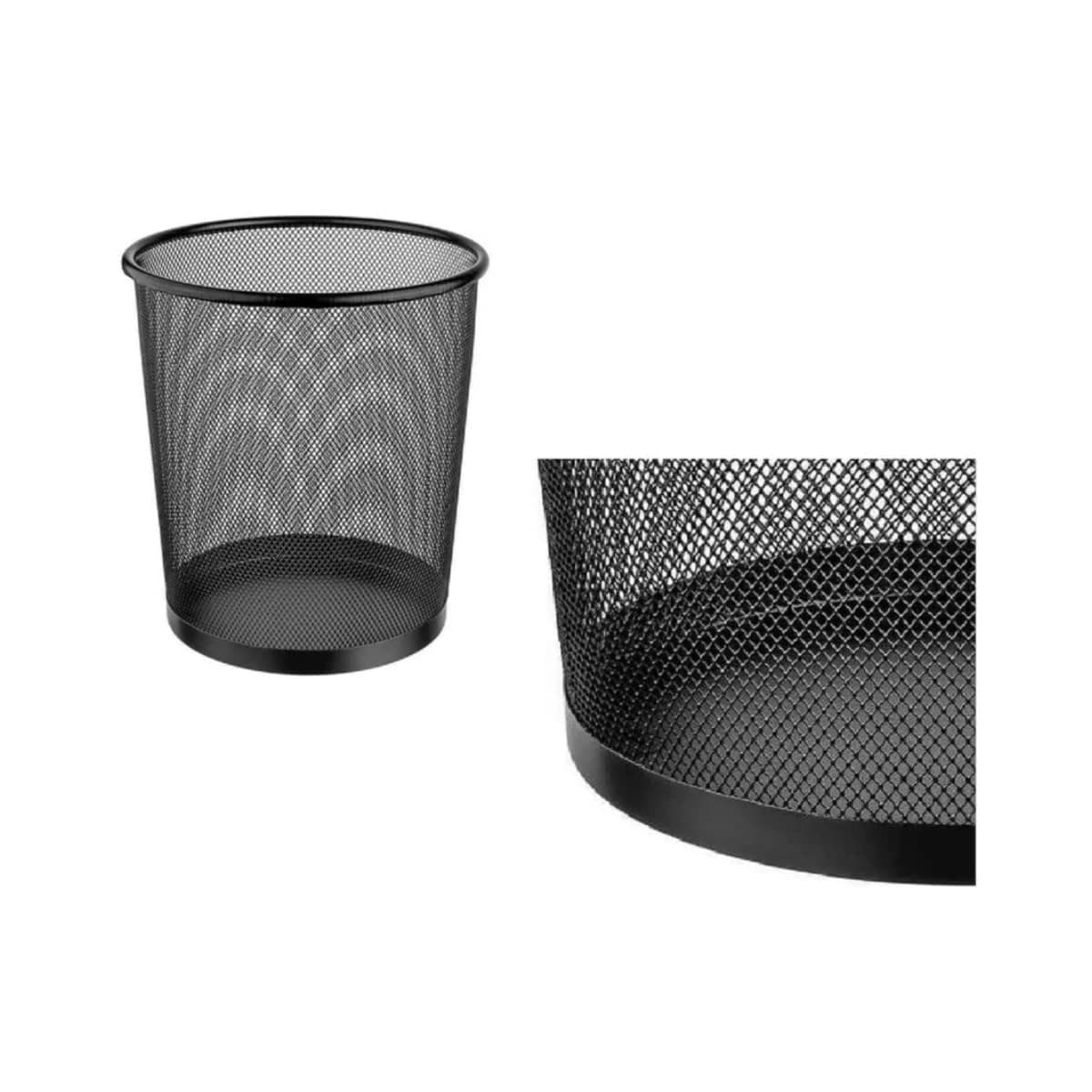 Lixeira de Metal 10L Aramado Telado e Resistente Ideal Para Escritório