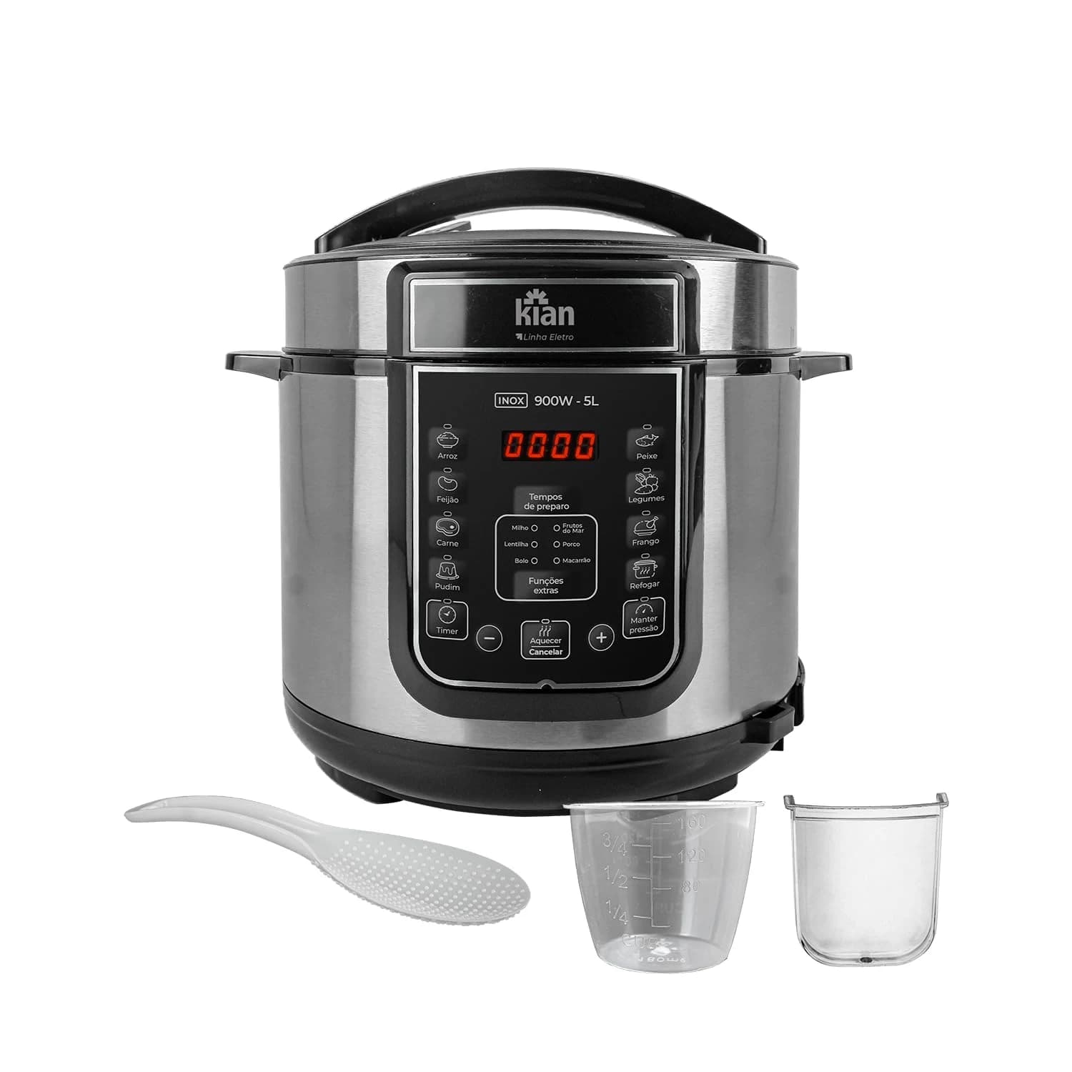 Kian - Panela de Pressão Elétrica 220V 5 litros Inox PPE-101