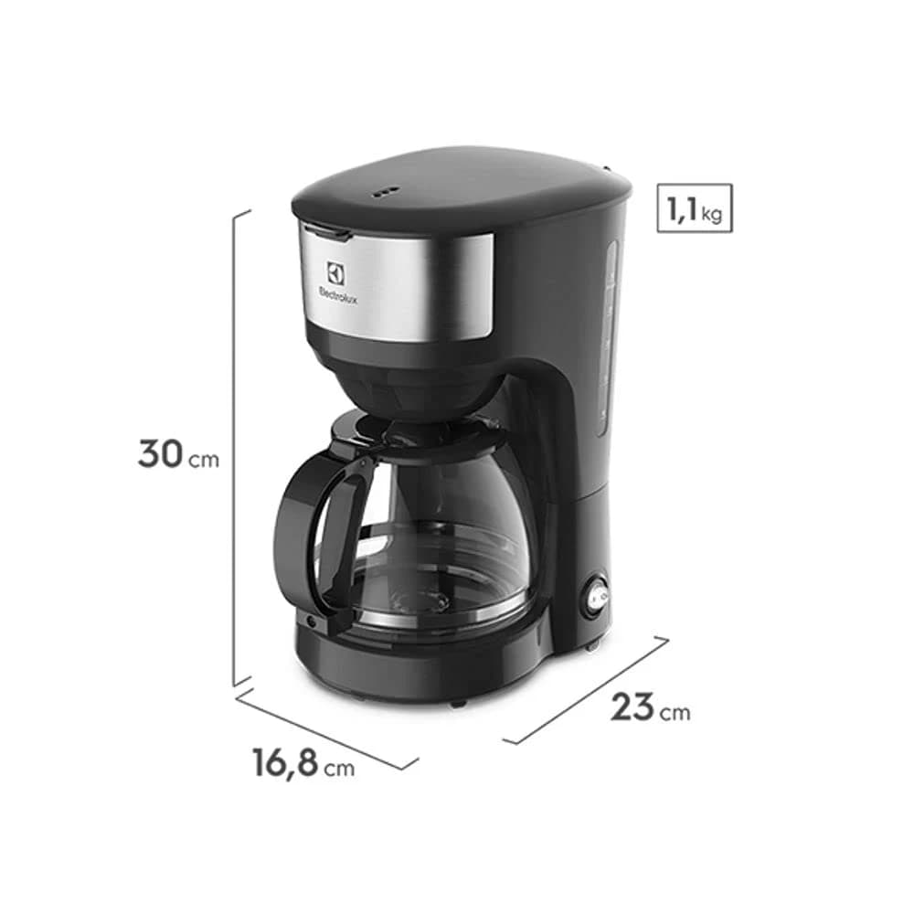 Cafeteira Elétrica Electrolux inox filtro permanente removivel sistema