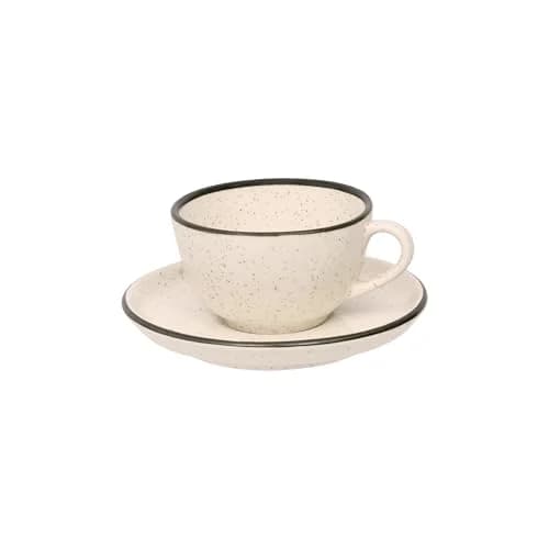 Oxford Conjunto Com Xícaras De Chá Com Pires 200ml 06 Peças Flat Duna