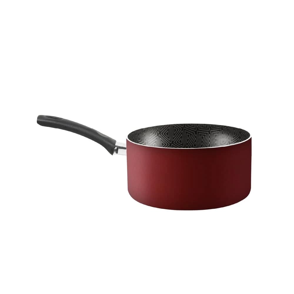 Panela Rochedo Facilita Vermelho 16cm com Antiaderente Resist - Limpa