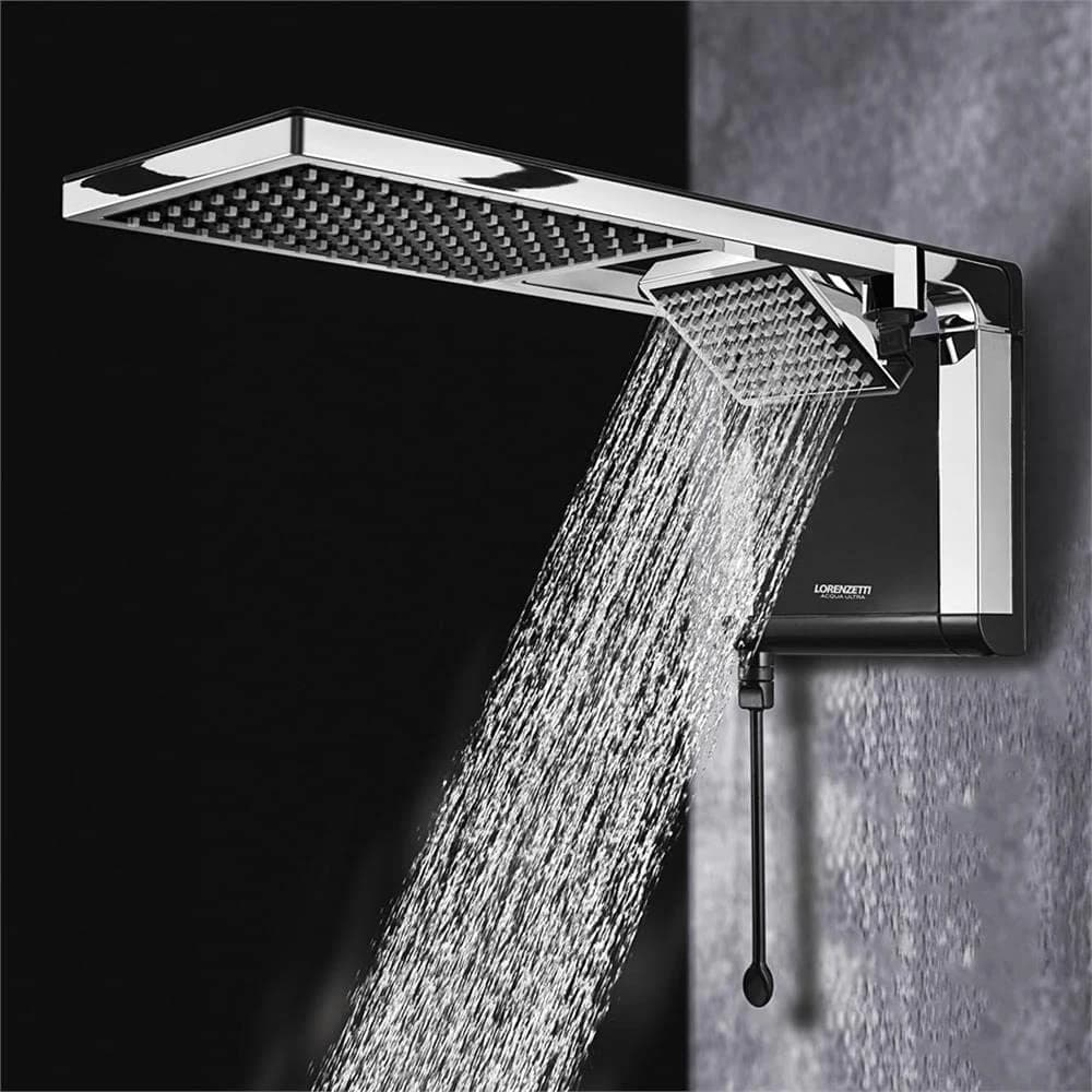 Chuveiro Lorenzetti Acqua Duo 220V 7800W Preto/Cromado