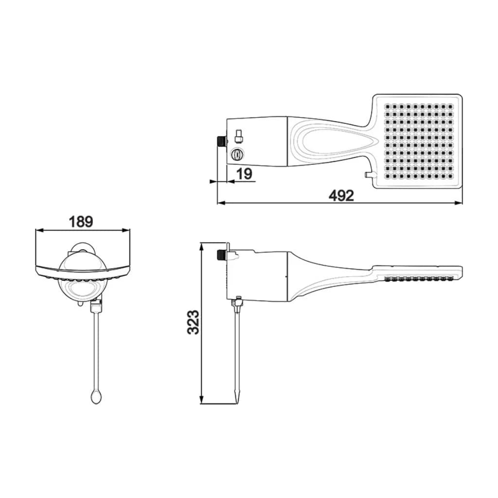 Chuveiro Lorenzetti Loren Shower Eletrônico 220V 7500W Branco
