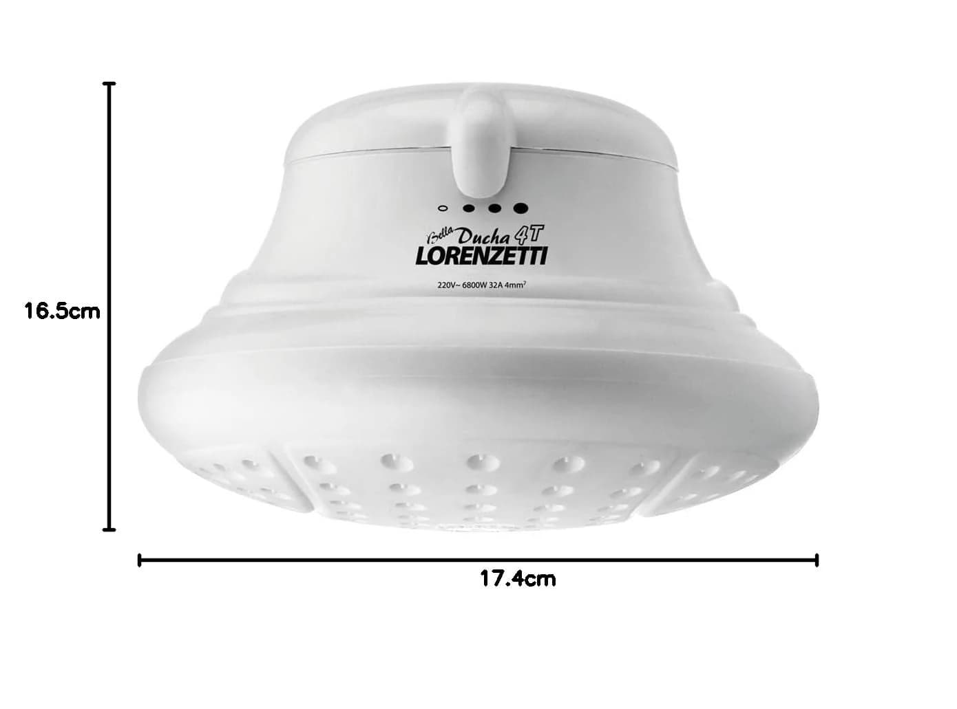 Chuveiro Lorenzetti Bella Ducha Ultra 4T 220V 6800W Branco
