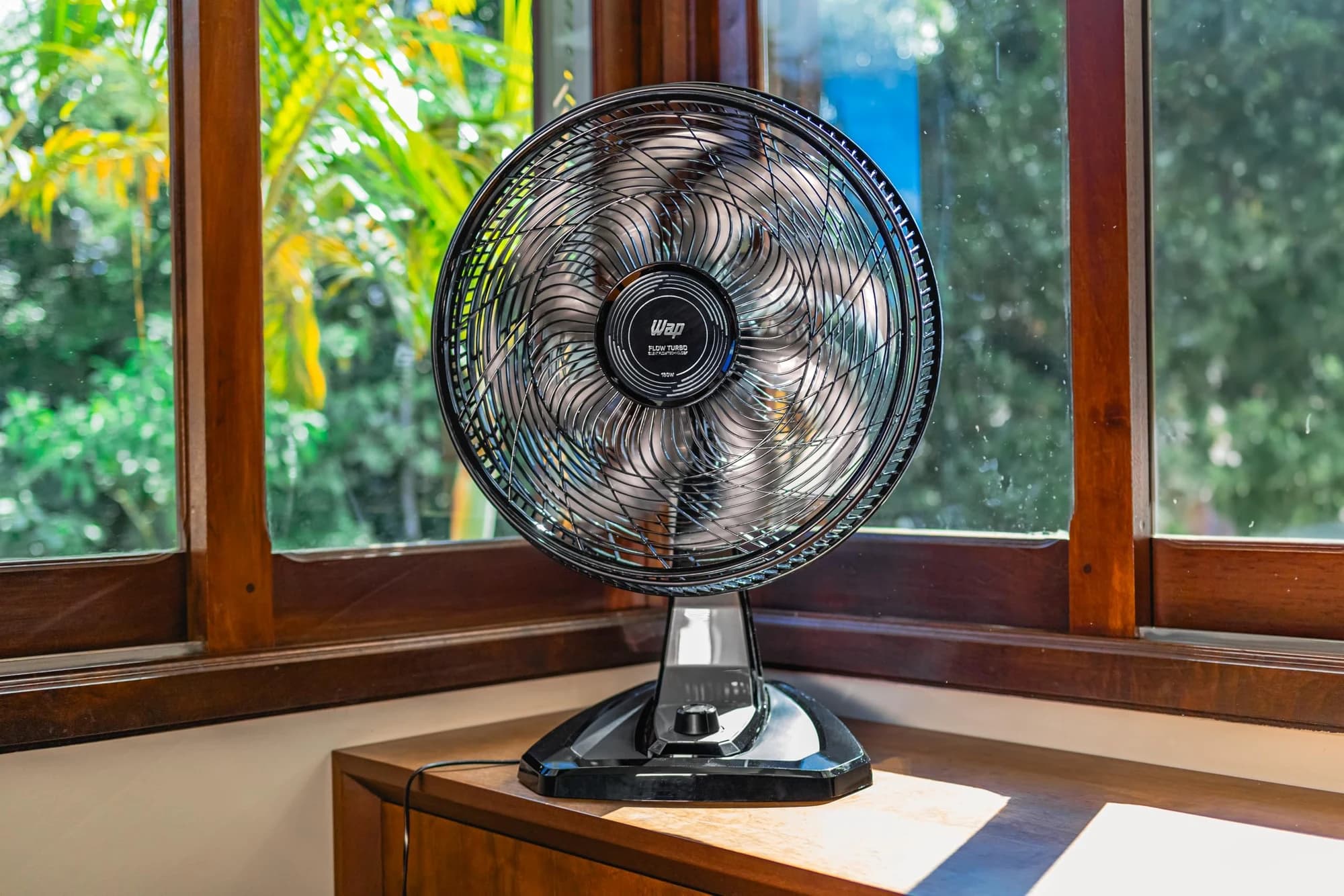 Ventilador de Mesa e Parede WAP Flow Turbo 50cm 127V Preto e Cinza