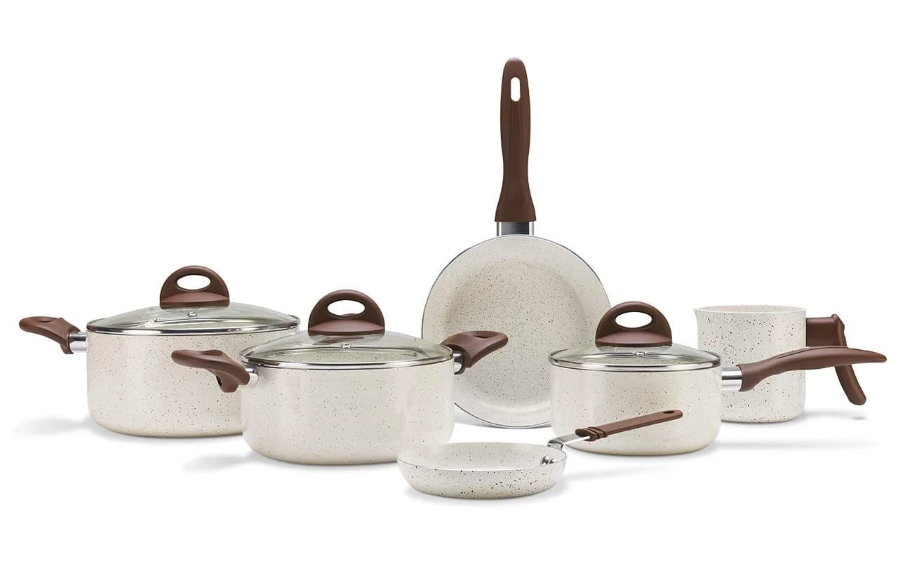 Brinox - Jogo de Panelas Antiaderente Ceramic Life 6 Peças Smart Plus