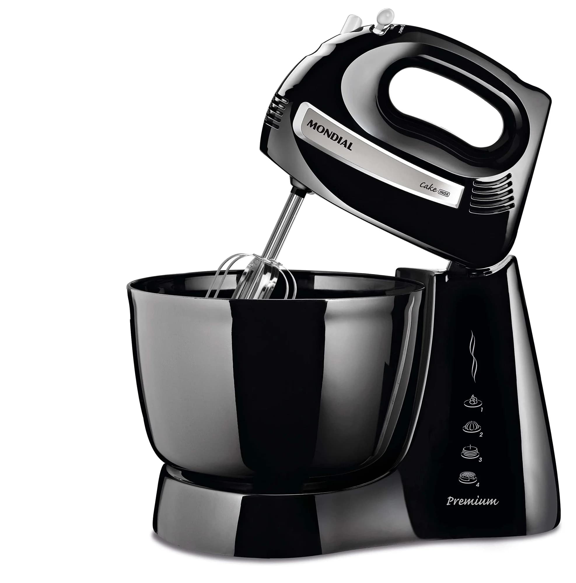 MONDIAL Batedeira Cake Premium, Preto, 500W, 110V - B-50-B