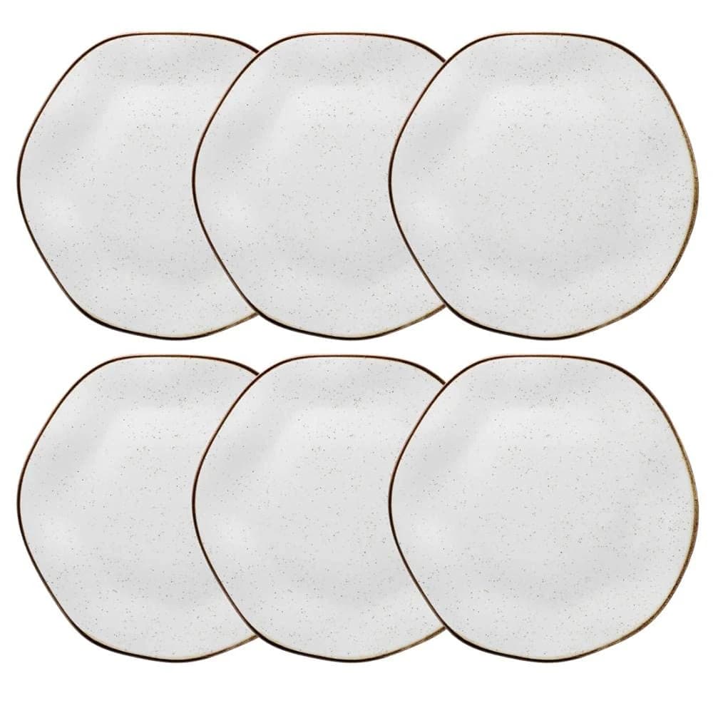 Oxford Conjunto de 6 Pratos Rasos 27,5cm Ryo Maresia