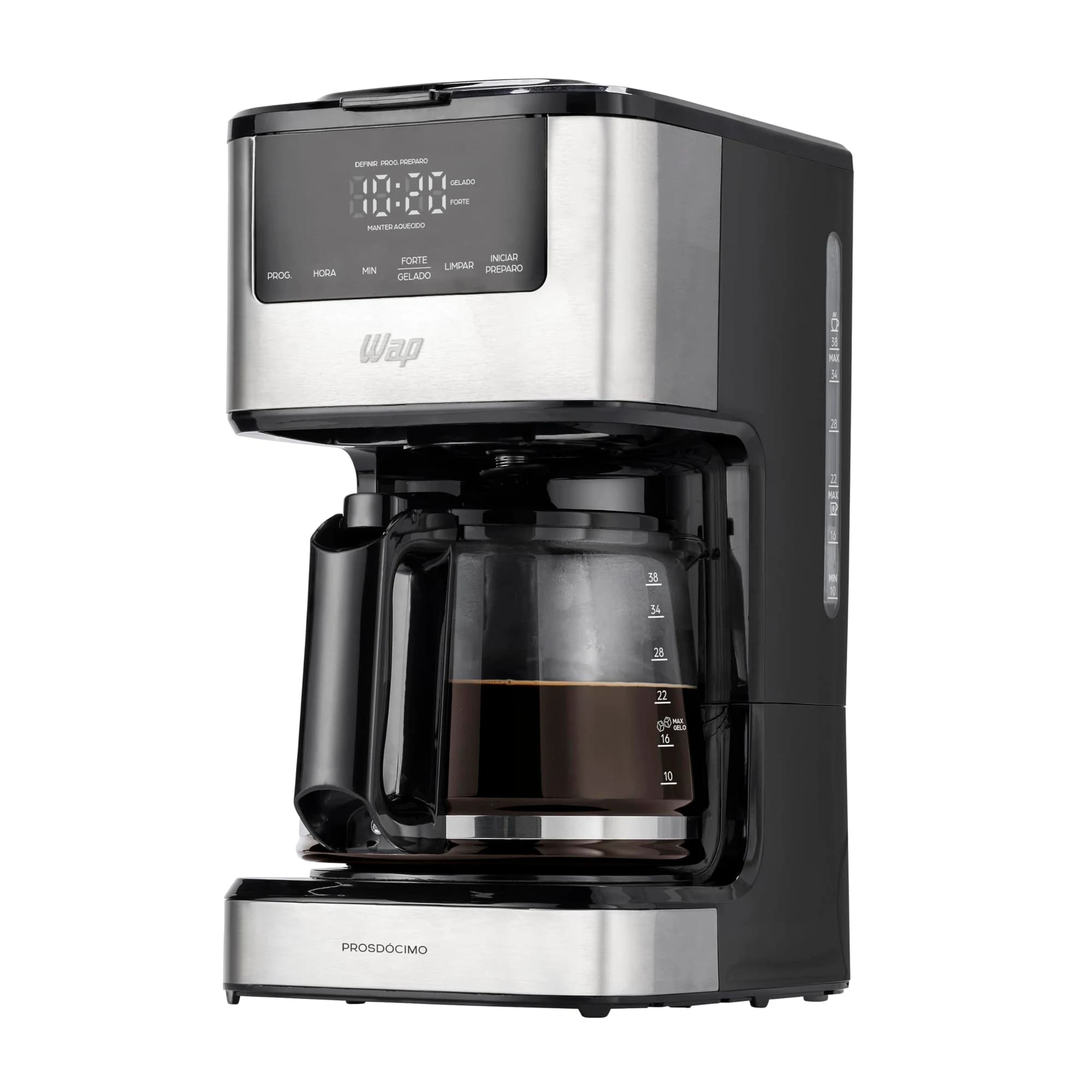 WAP Cafeteira Elétrica Digital AROMA WCD1500, 1,5 Litros com Timer