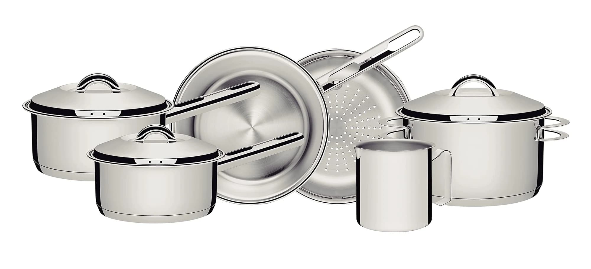 Tramontina Jogo de Panelas de Aço Inox 6 peças Solar