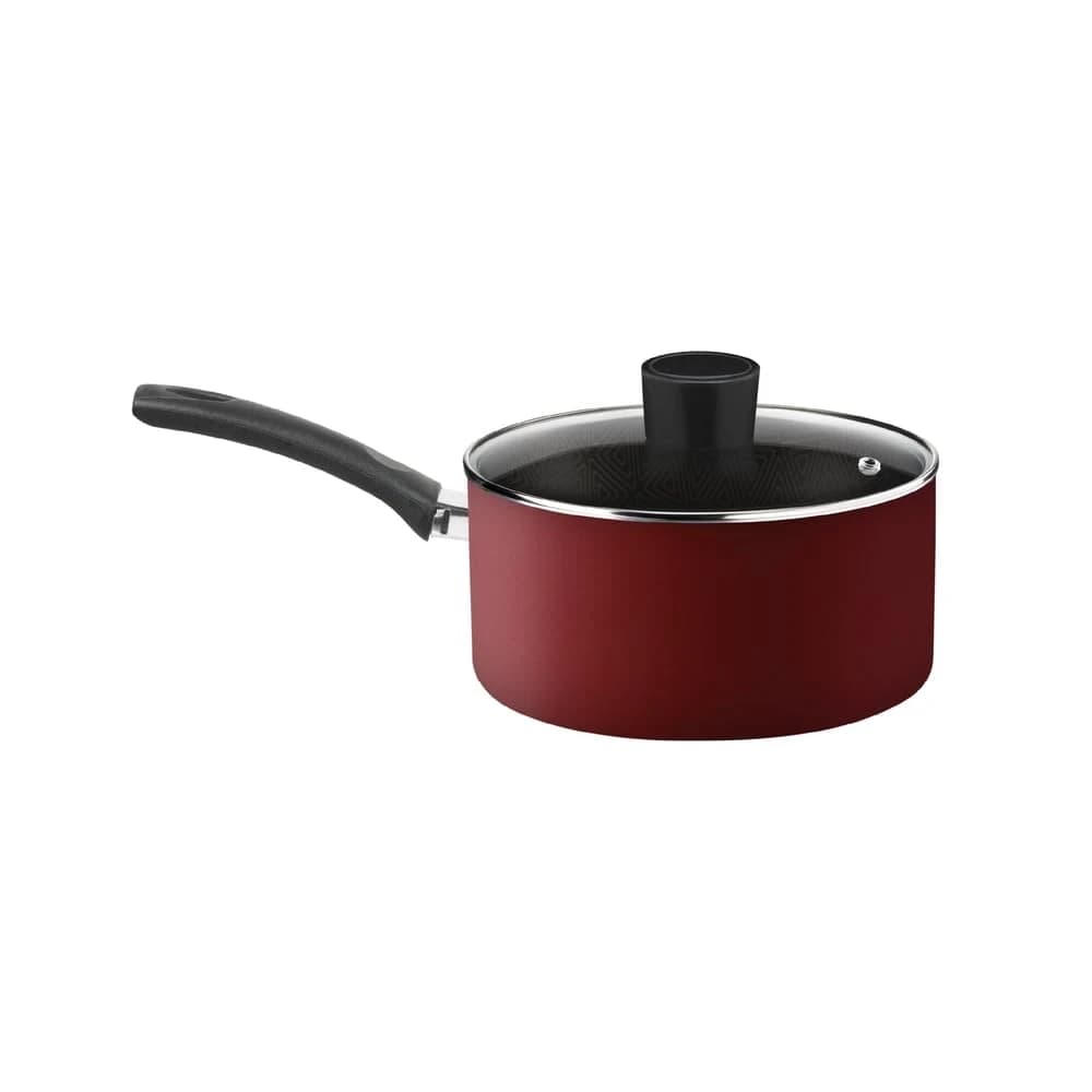 Panela Rochedo Facilita Vermelho 16cm com Antiaderente Resist - Limpa